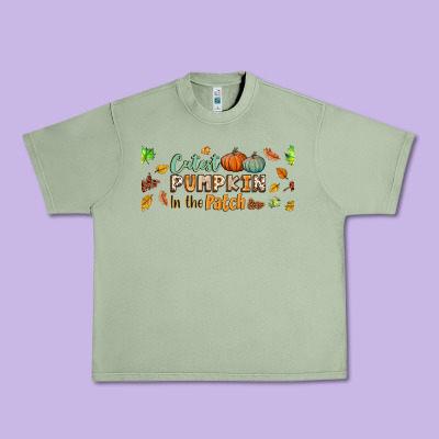 Cutest Pumpkin In The Patch Lebbey Glass Urban Heavy Tee Designed By Bundleandbundleshop