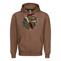 Chestnut indian headdress Zipper Hoodie - JahusDesignShop