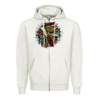 Indian Headdress Zipper Hoodie | Teevron