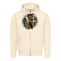 Sandshell indian headdress Zipper Hoodie - JahusDesignShop