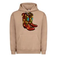 Pigment Burro Western Christmas Boots Urban Hoodie - RanaPortraitStore