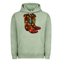 Pigment Oil Green Western Christmas Boots Urban Hoodie - RanaPortraitStore