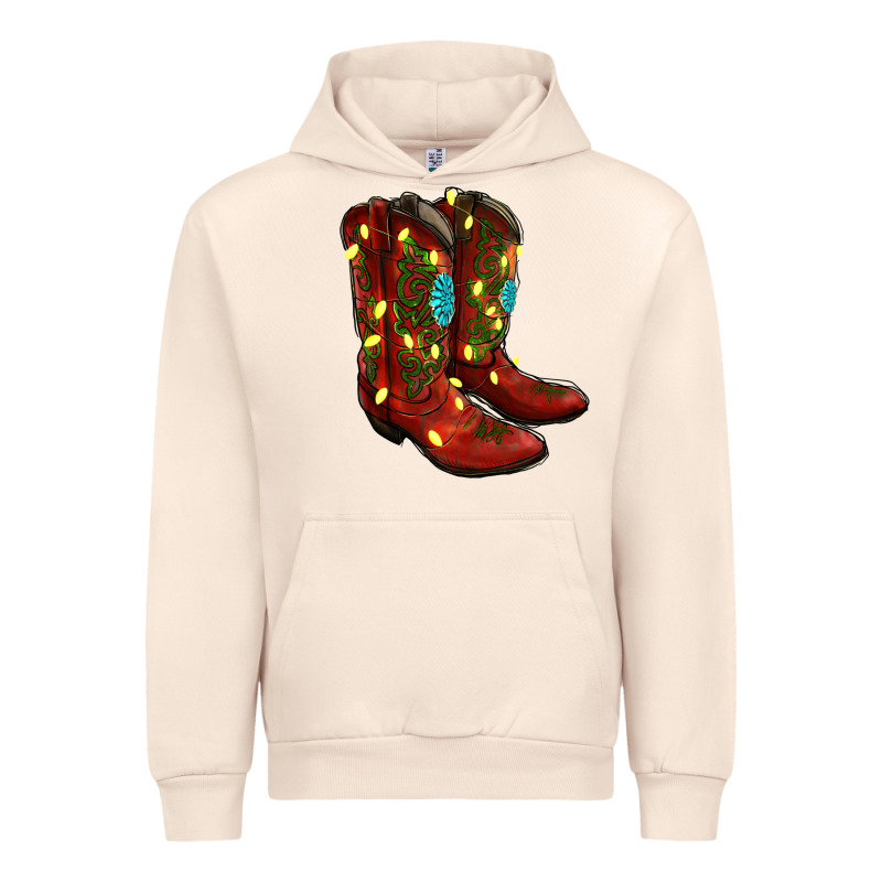 Western Christmas Boots Urban Hoodie by RanaPortraitStore | Teevron