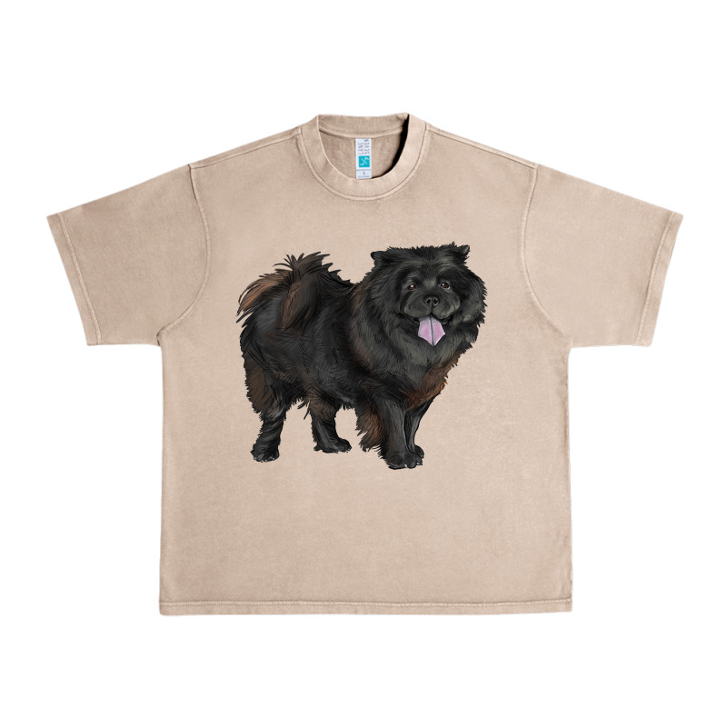 Black Chow Chow Urban Heavy Tee by RanaPortraitStore | Teevron