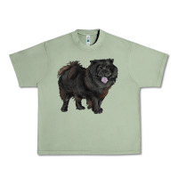 Oil Green black chow chow Urban Heavy Tee - RanaPortraitStore