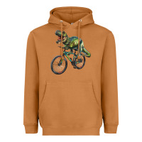 Meerkat t rex dinosaur riding dinosaur Heavyweight Hoodie - RanaPortraitStore