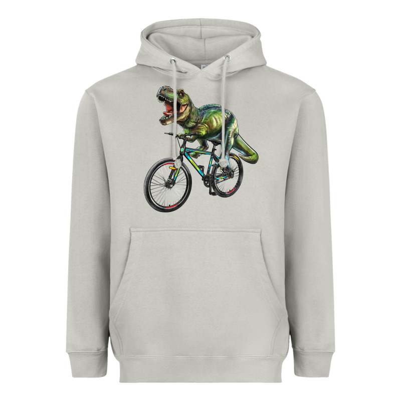 T Rex Dinosaur Riding Dinosaur Heavyweight Hoodie by RanaPortraitStore | Teevron
