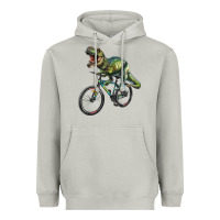 Moon Dust t rex dinosaur riding dinosaur Heavyweight Hoodie - RanaPortraitStore