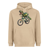 Mushroom t rex dinosaur riding dinosaur Heavyweight Hoodie - RanaPortraitStore