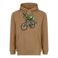 Toasted Coconut t rex dinosaur riding dinosaur Heavyweight Hoodie - RanaPortraitStore