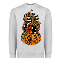 Leopard Pumpkin Polka Dot Sunflower Heavyweight Sweatshirt | Teevron