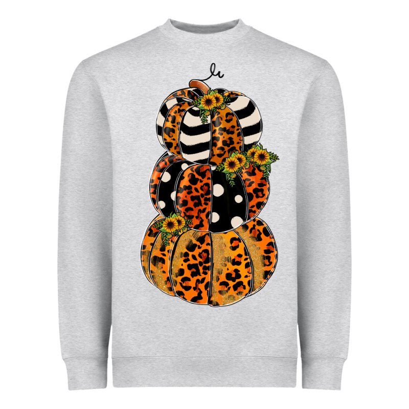 Leopard Pumpkin Polka Dot Sunflower Heavyweight Sweatshirt by JahusDesignShop | Teevron