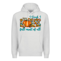 Dove Grey i think i love fall most of all Premium Hoodie - Artiststas