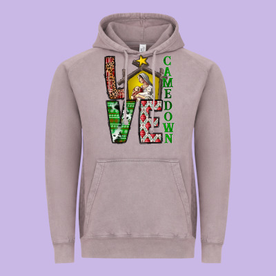Love Come Down Vintage Hoodie Designed By Cowhidedigitalart