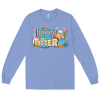 Colony Blue Happy Easter Long Sleeve Tee - LillyAllenDesigns