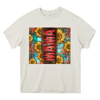 Cream Mama Sunflower Heavy Core Tee - CowGirlArtShop