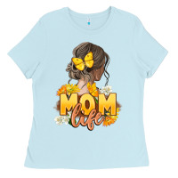 Baby Blue Mom life Mother's Day Ladies Tee - FaDigitalArtStudio