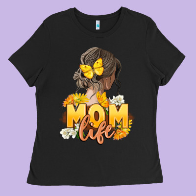 Mom Life Mother's Day Ladies Tee Designed By Fadigitalartstudio