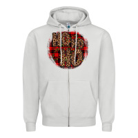 Dove Grey ho ho ho wood slice ornament Zipper Hoodie - JahusDesignShop