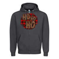 Smoke ho ho ho wood slice ornament Zipper Hoodie - JahusDesignShop