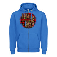 True Royal ho ho ho wood slice ornament Zipper Hoodie - JahusDesignShop