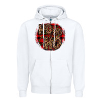 White ho ho ho wood slice ornament Zipper Hoodie - JahusDesignShop