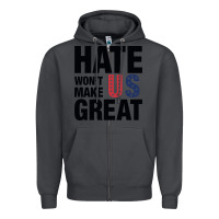 Smoke hate won't make us great black Zipper Hoodie - artisFamous
