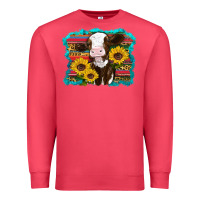 Cardinal western cow sunflowers serape leopard Premium Sweatshirt - RanaPortraitStore
