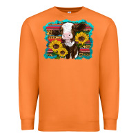 Carrot western cow sunflowers serape leopard Premium Sweatshirt - RanaPortraitStore