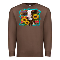 Chestnut western cow sunflowers serape leopard Premium Sweatshirt - RanaPortraitStore