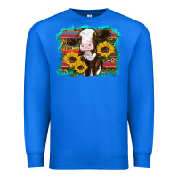 True Royal western cow sunflowers serape leopard Premium Sweatshirt - RanaPortraitStore
