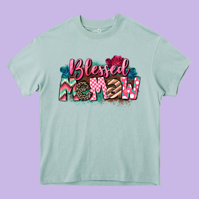 Blessed Memaw Mother's Day Heavy Core Tee Designed By Cowgirlartshop