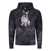 Cloud Black white black french bulldog Vintage Hoodie - LillyAllenDesigns