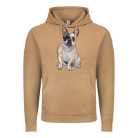 Vintage Camel white black french bulldog Vintage Hoodie - LillyAllenDesigns