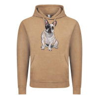 Vintage Coffee white black french bulldog Vintage Hoodie - LillyAllenDesigns