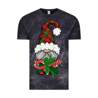 Cloud Black Christmas Gnome With Candy Vintage Tee - BundleAndBundleShop