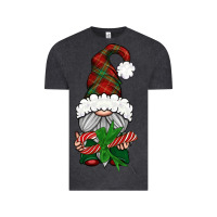 Vintage Black Christmas Gnome With Candy Vintage Tee - BundleAndBundleShop