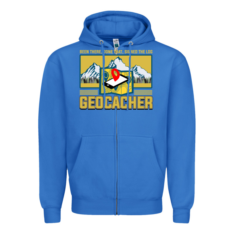 Geocaching, Geocaching Travel Bug, Geocache, Zipper Hoodie by artisFamous | Teevron