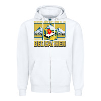 White Geocaching, geocaching travel bug, geocache, Zipper Hoodie - artisFamous