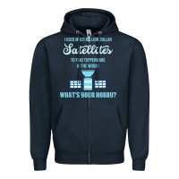 Navy Geocaching, funny geocacher, travel, Zipper Hoodie - artisFamous