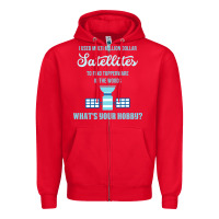 Red Geocaching, funny geocacher, travel, Zipper Hoodie - artisFamous