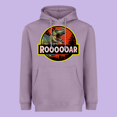 T Rex Roaring Heavyweight Hoodie Designed By Ranaportraitstore