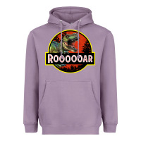 Lavender t rex roaring Heavyweight Hoodie - RanaPortraitStore