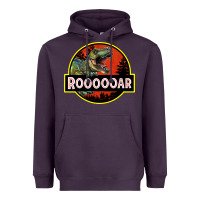 Plum t rex roaring Heavyweight Hoodie - RanaPortraitStore