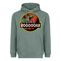 Sage t rex roaring Heavyweight Hoodie - RanaPortraitStore