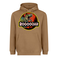 Toasted Coconut t rex roaring Heavyweight Hoodie - RanaPortraitStore