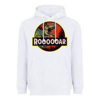 White t rex roaring Heavyweight Hoodie - RanaPortraitStore