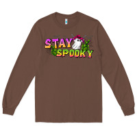 Chestnut Stay Spooky Long Sleeve Tee - CowhideDigitalArt