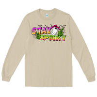 Mushroom Stay Spooky Long Sleeve Tee - CowhideDigitalArt