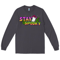 Smoke Stay Spooky Long Sleeve Tee - CowhideDigitalArt